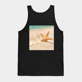 Starfish and seashell Tank Top